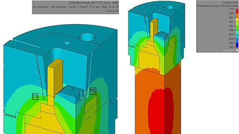 Almax Mori | FEA | Die Temperature Evolution